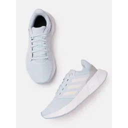 ADIDAS Women Woven Design Round-Toe Galaxy 6 Running Shoes with Striped Detail