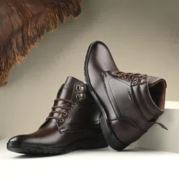 Vellinto DUST-OFF Casual Mid-Ankle Synthetic leather Boots For Men Boots For Men