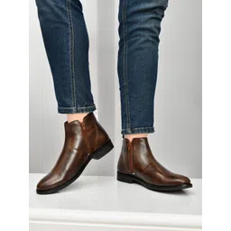 Svpanther Men's Leather Oxford Boots for Police, Army Boots For Men Boots For Men