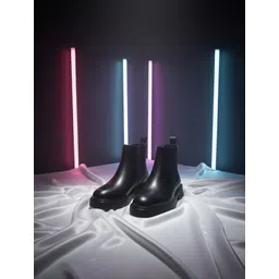 Modescuo Men’s Premium Black Chelsea Boots | Stylish Slip-On Leather Ankle Boots Boots For Men