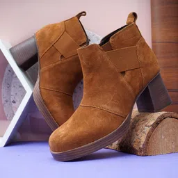 Suede Leather Women Leather Chelsea Casual Boots For Women Boots For Women