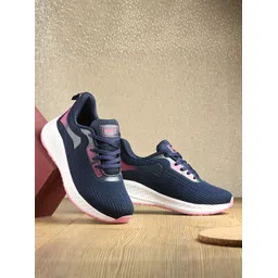 women Lace up Running shoes Navy Blue Running Shoes For Women