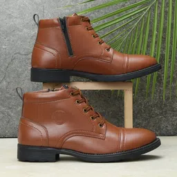 Men Walker Casual Comfort Uniform Dress Army Style Fashion Boots For Men