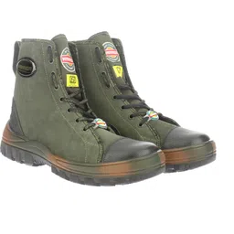 Liberty Super Jungle King Boot for Men, Line Print Leather, Hard Toe, Waterproof Boots For Men