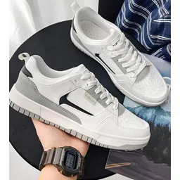 Trendy white casual sneakers for men & boys Sneakers For Men