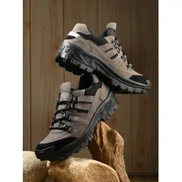 Synthetic Leather Lightweight Comfortable Trendy Walking Outdoor Lace Up Boots For Men