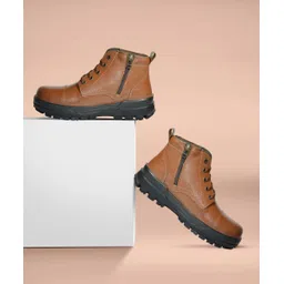 Leather Police Zip Boot for Men (TSF Original) Boots For Men