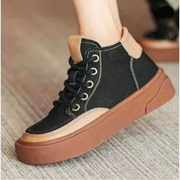 Trendy Lace-Up Boots with Durable Sole, Stylish Design, Comfortable Fit Boots For Women