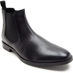 Premium Leather Pull Tab Elasticated Side Cushioned Insole Chelsea Boots For Men
