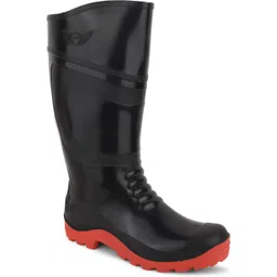 PVC 15-inch Industrial Gumboots, Non-Metallic Toe, Oil, Water and Acid Resistant Boots For Men