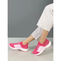 Women Woven Design Lightweight Slip On Sneakers Walking Shoes For Women